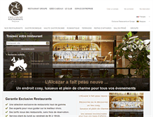 Tablet Screenshot of exclusive-restaurants.be