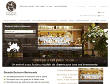 Tablet Screenshot of exclusive-restaurants.com